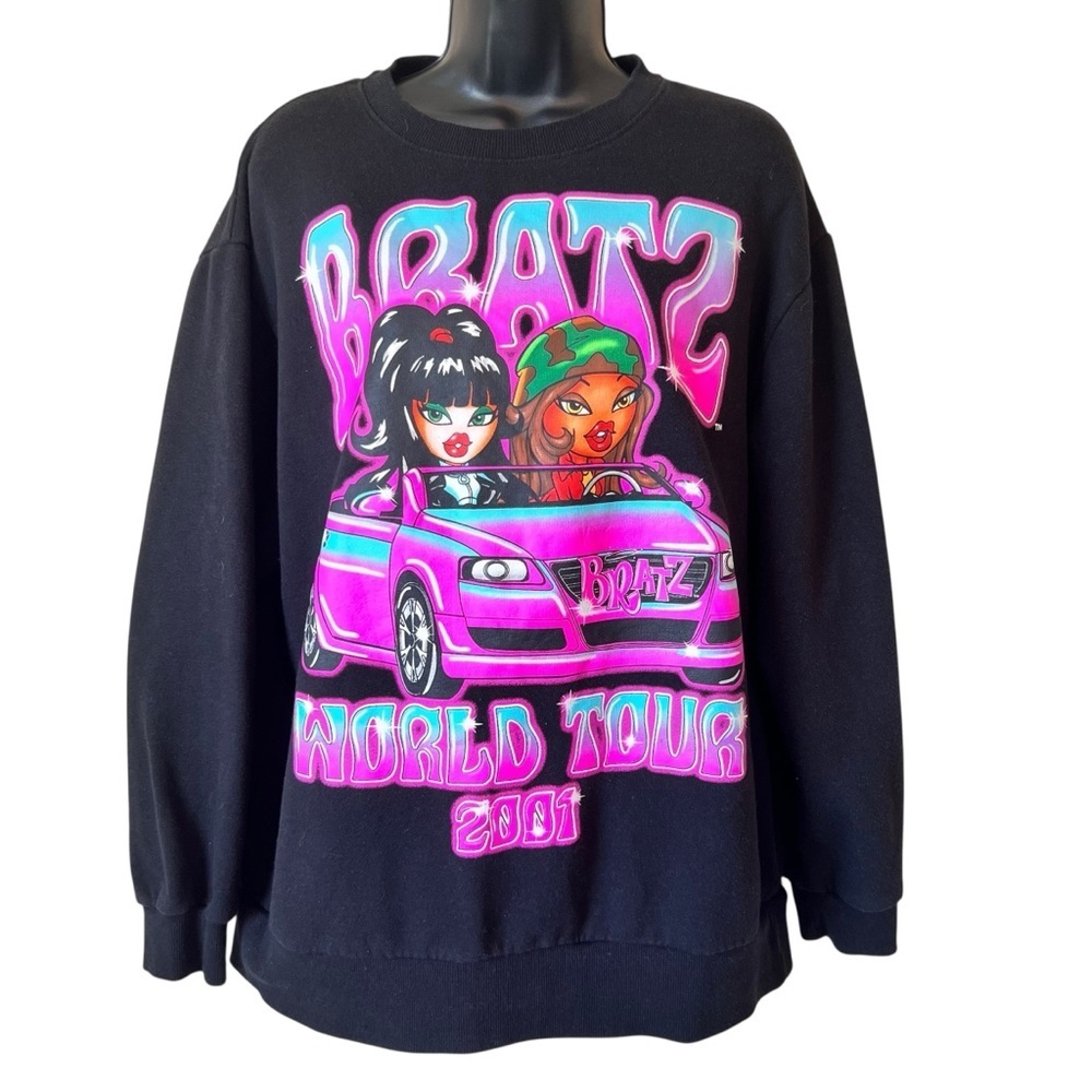 BRATZ World Tour 2001 Black Y2K Sweatshirt